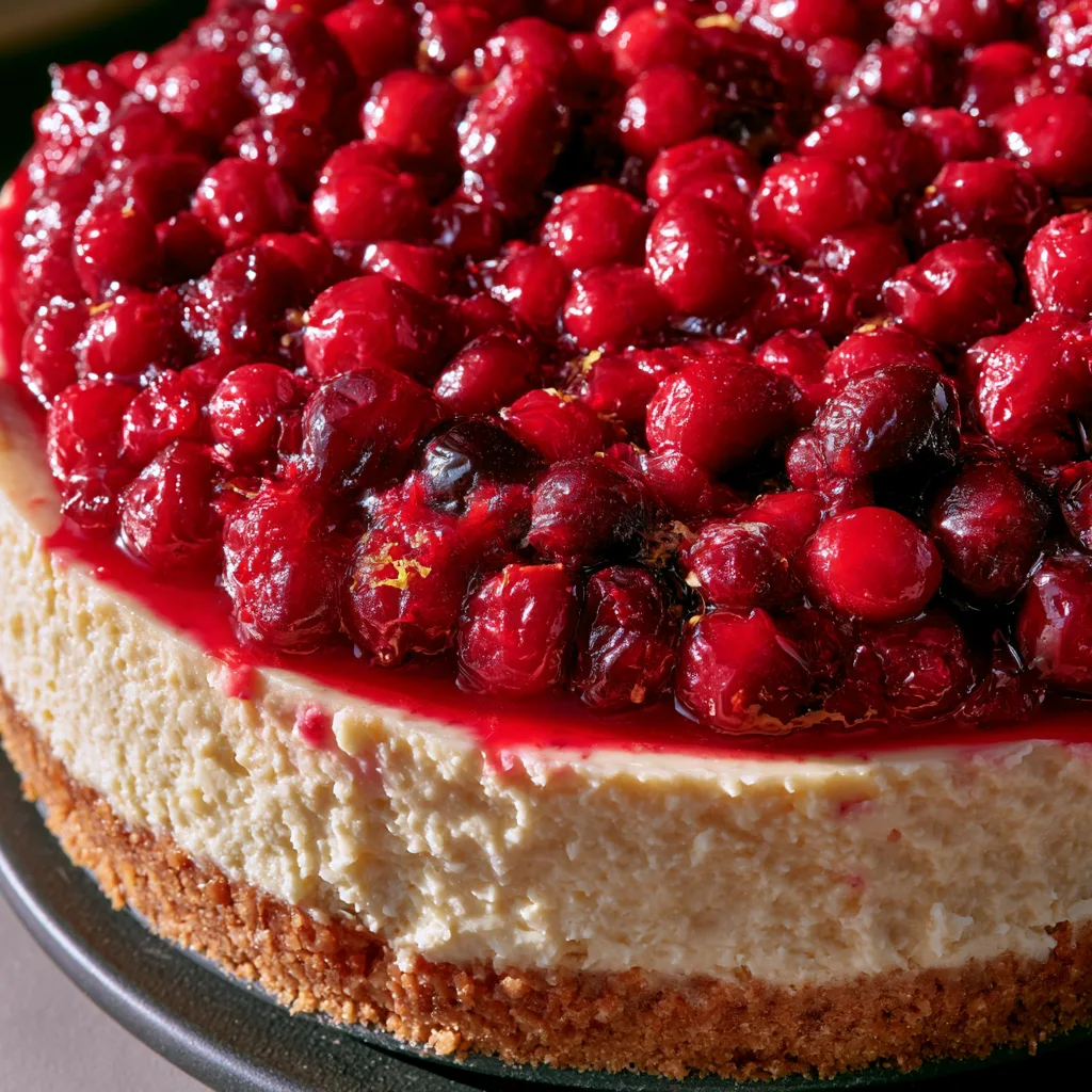 Indulge in the Holiday Delight of Cranberry Cheesecake Pie Today! 2 Indulge in the Holiday Delight of Cranberry Cheesecake Pie!