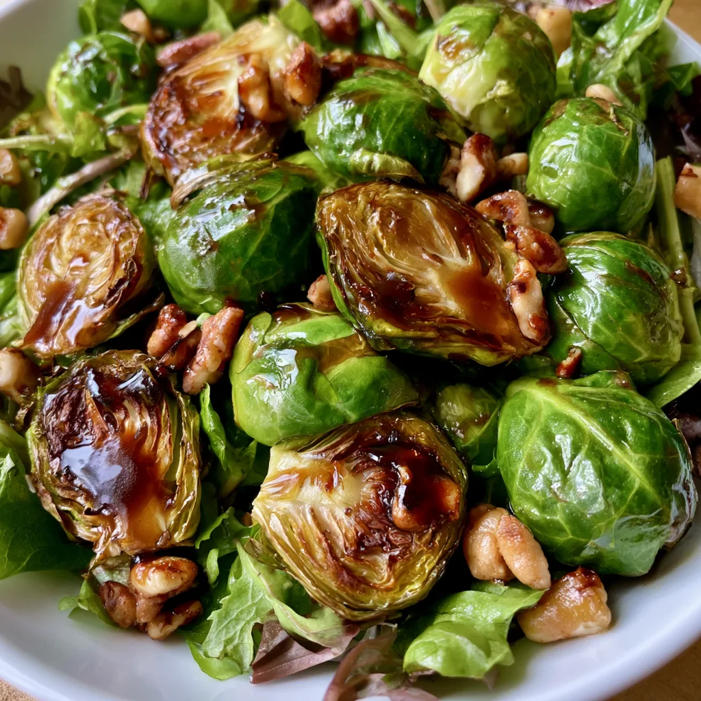 Savor the Flavor: Enjoy an Easy Roasted Brussels Sprout Salad! 2 Savor the Flavor: Easy Roasted Brussels Sprout Salad with Maple Balsamic Vinaigrette