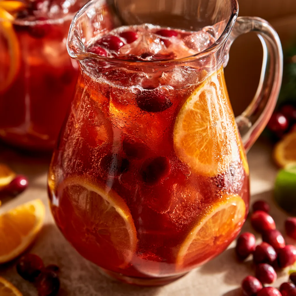 Sip into Fall with Cranberry Orange Margarita Sangria for a cozy twist! 2 Sip into Fall with Cranberry Orange Margarita Sangria!