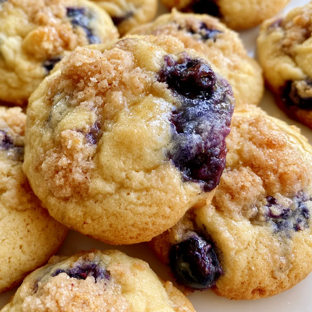 The best Crumbl Blueberry Muffin Cookies with Streusel Revealed! 2 The best Crumbl Blueberry Muffin Cookies with Streusel