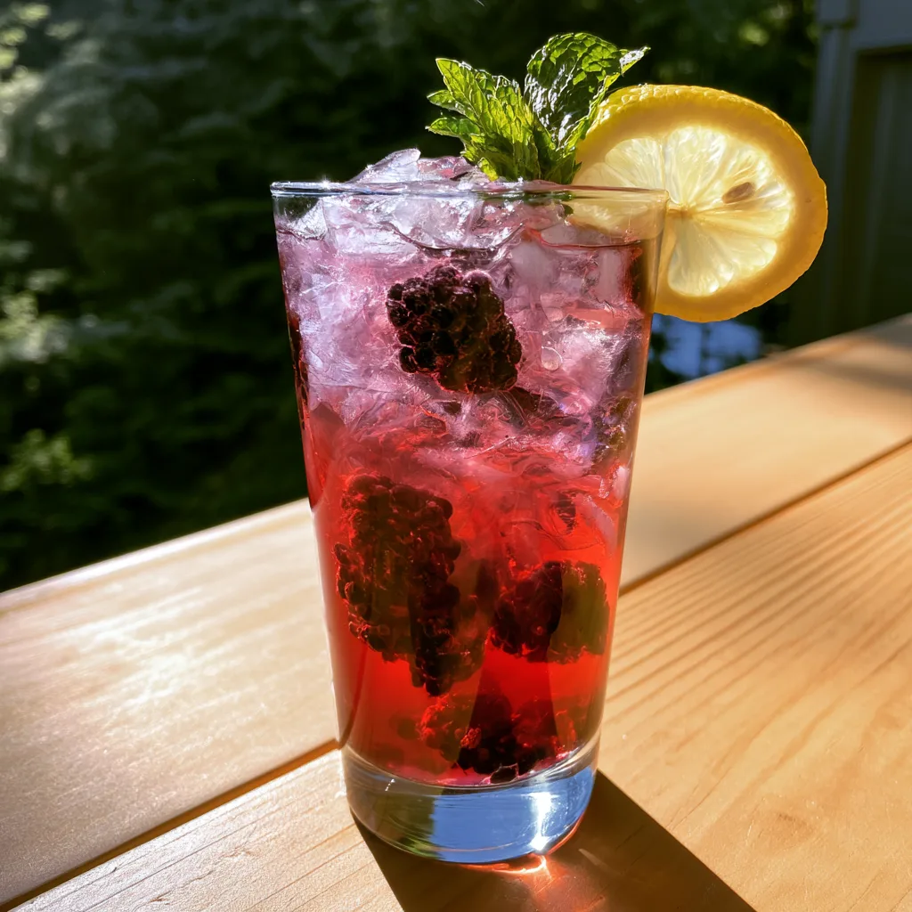 Vanilla Earl Grey Blackberry Mocktail
