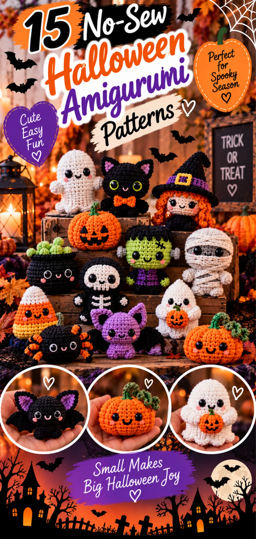 15 No-Sew Halloween Amigurumi Patterns You’ll Love – Easy Tutorial 2 15 No-Sew Halloween Amigurumi Patterns You’ll Love