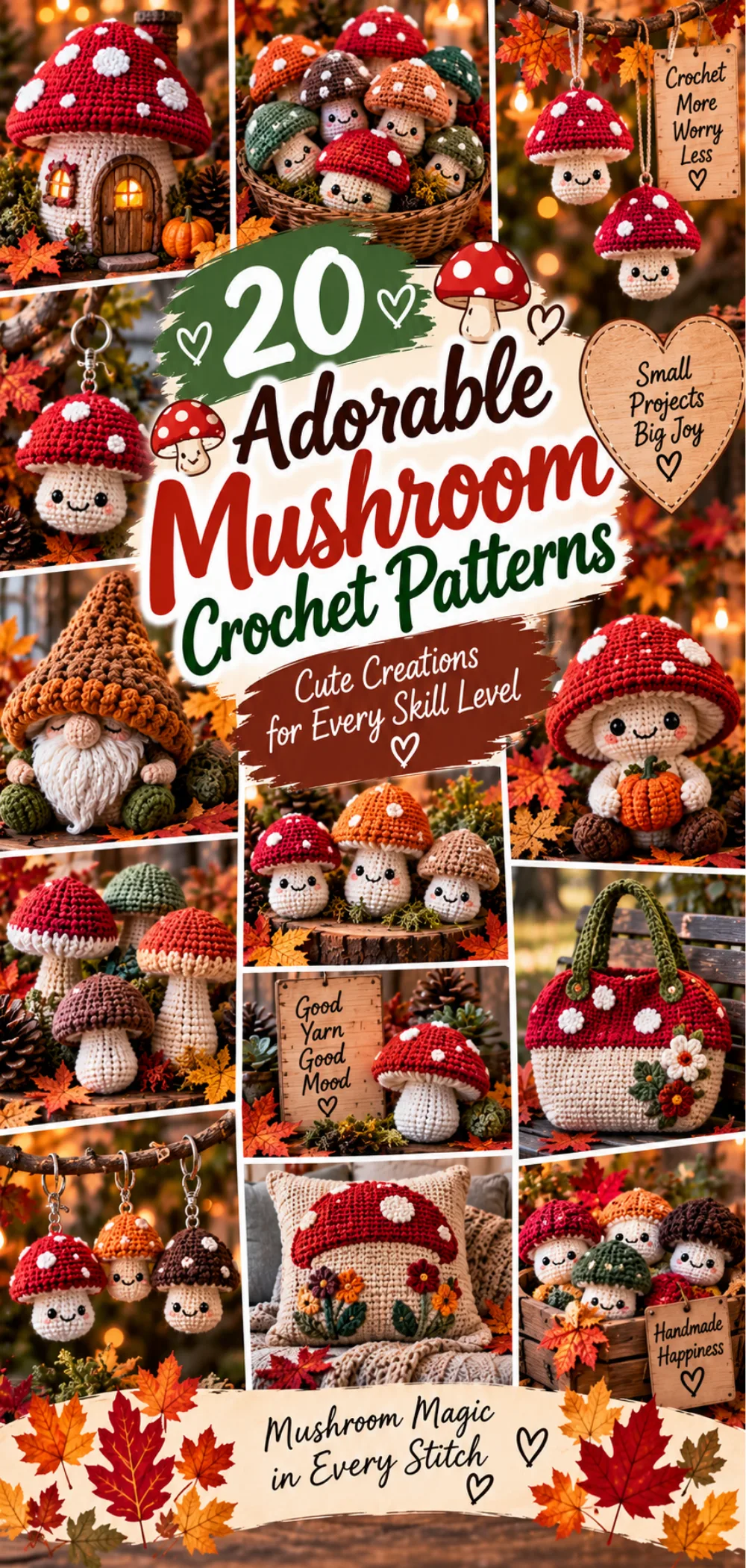20 Cute Crochet Mushroom Patterns You’ll Want to Make – Free Step-by-Step Guide 2 20 Cute Crochet Mushroom Patterns You’ll Want to Make