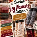 Crochet Leg Warmers Pattern for the Cozy Season – Free Tutorial 3 Crochet Leg Warmers Pattern for the Cozy Season