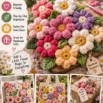 Crochet Puff Stitch Flowers Ideas for Creating Cute Meadows – Free Pattern 3 Crochet Puff Stitch Flowers Ideas for Creating Cute Meadows