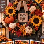 Easy Crochet Fall Wreath Pattern for Your Front Door – Step-by-Step Tutorial 3 Easy Crochet Fall Wreath Pattern for Your Front Door