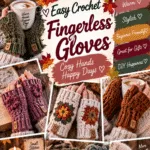 Easy Crochet Fingerless Gloves Pattern for Beginners – Free Step-by-Step Tutorial 3 Easy Crochet Fingerless Gloves Pattern for Beginners