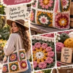 Easy Crochet Tote Bag Pattern with Granny Squares – Step-by-Step Guide 3 Easy Crochet Tote Bag Pattern with Granny Squares