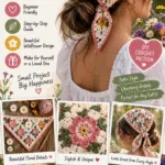 How to Crochet Wildflower Bandana – Free Step-by-Step Tutorial 3 How to Crochet Wildflower Bandana