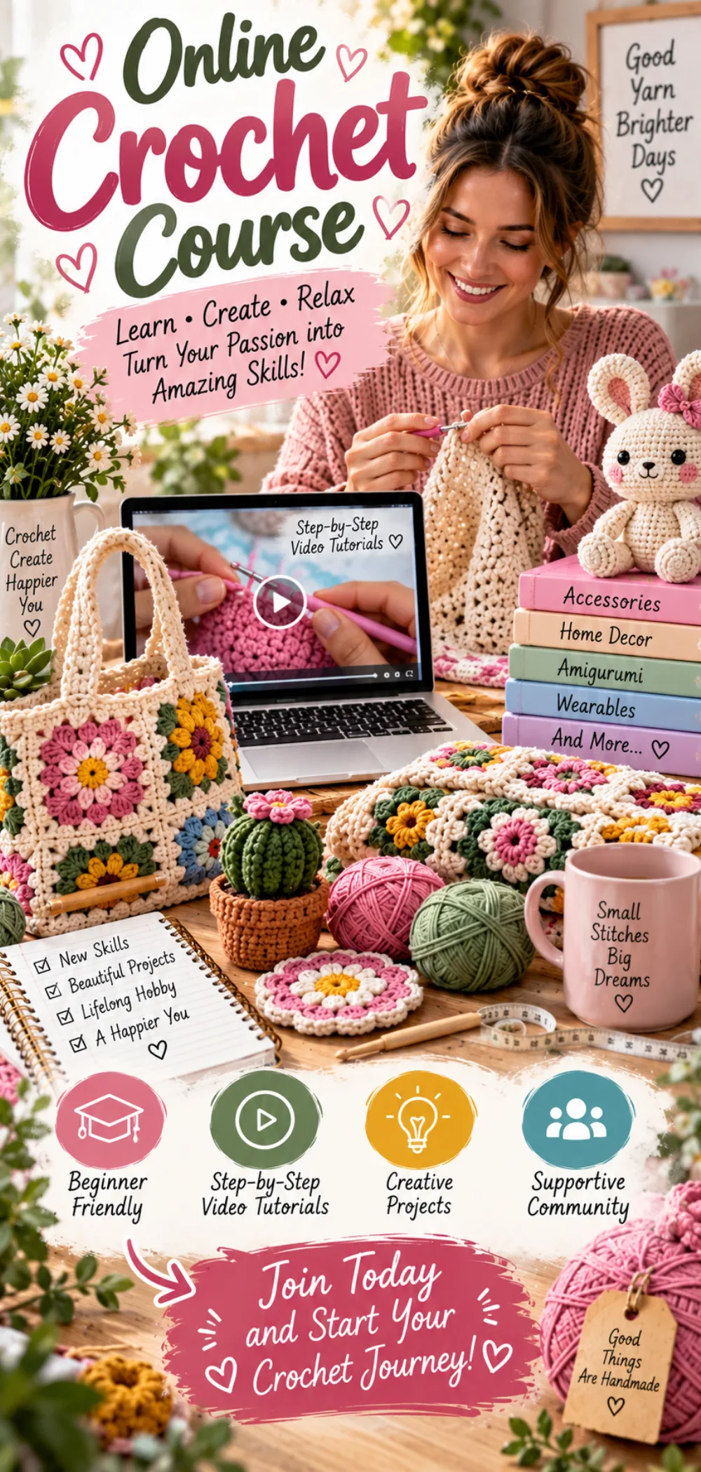 Online crochet course!